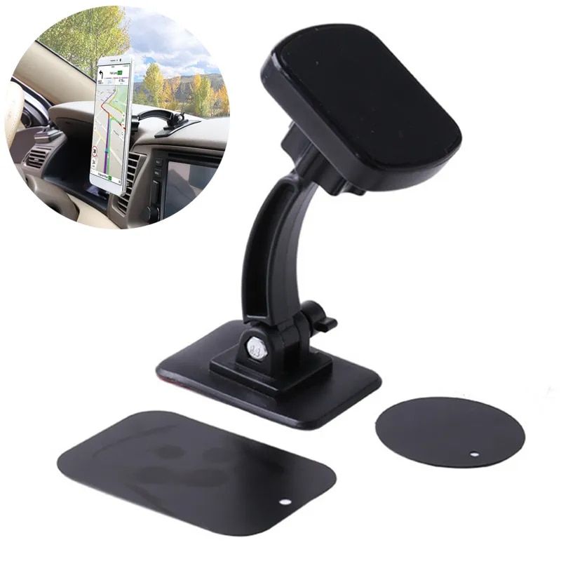 360¬∞ Rotating Magnetic Car Phone Holder - Universal Dashboard Mount