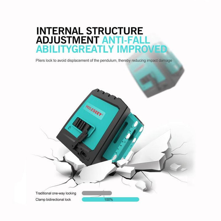 360° 2-Line Laser Level with Tripod and Battery – Self-Leveling Horizontal and Vertical Cross