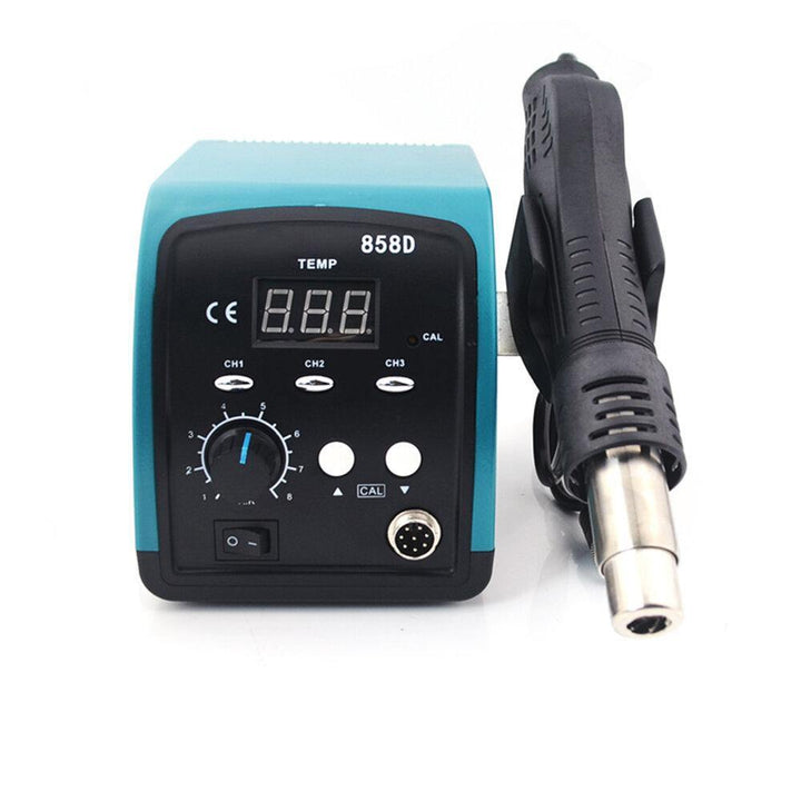 858D 750W Hot Air Heater LED Digital Lead-free BGA Rework Soldering Station SMT Desoldering Station 220V/110V