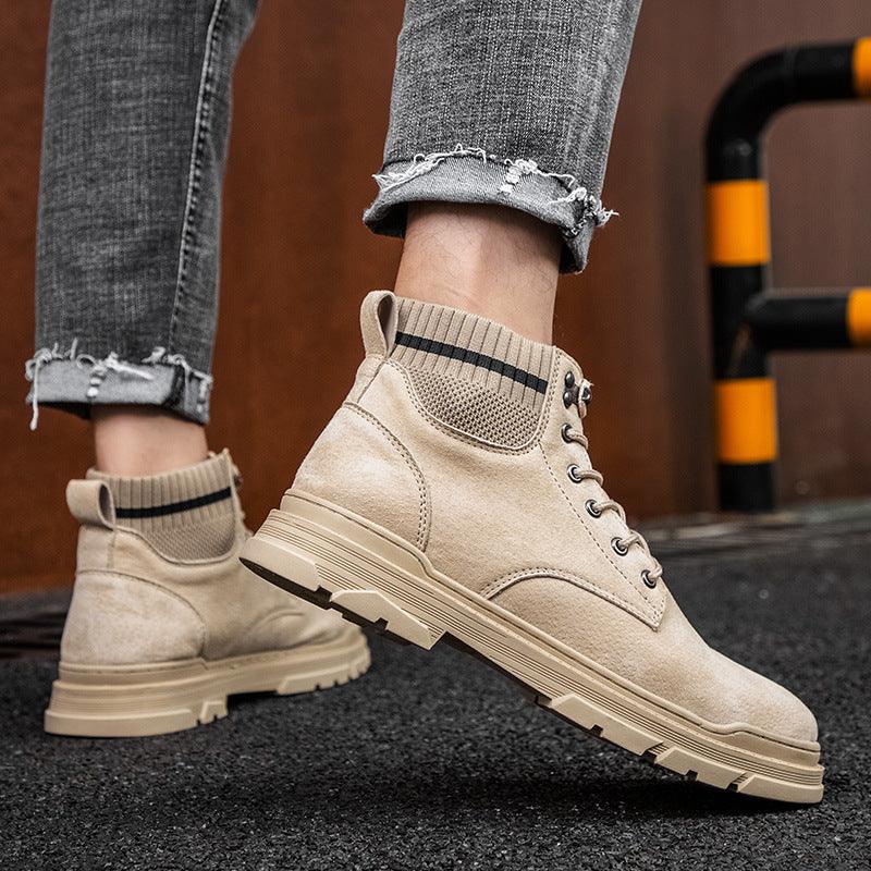 Fashion Street Mid-top Trend Men's Shoes