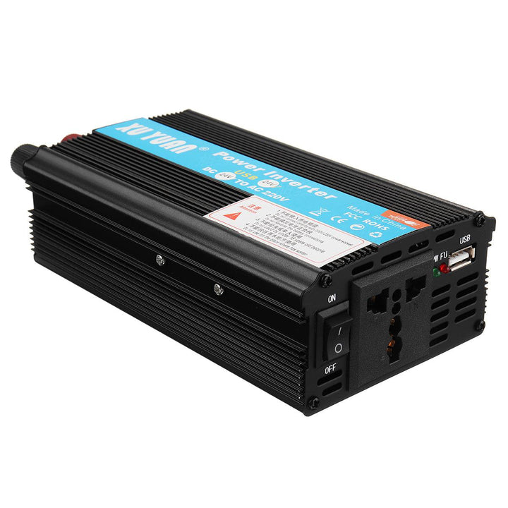 4000W 12V/24V DC to 110V/220V AC Solar Power Inverter LED Modified Sine Wave Converter Black