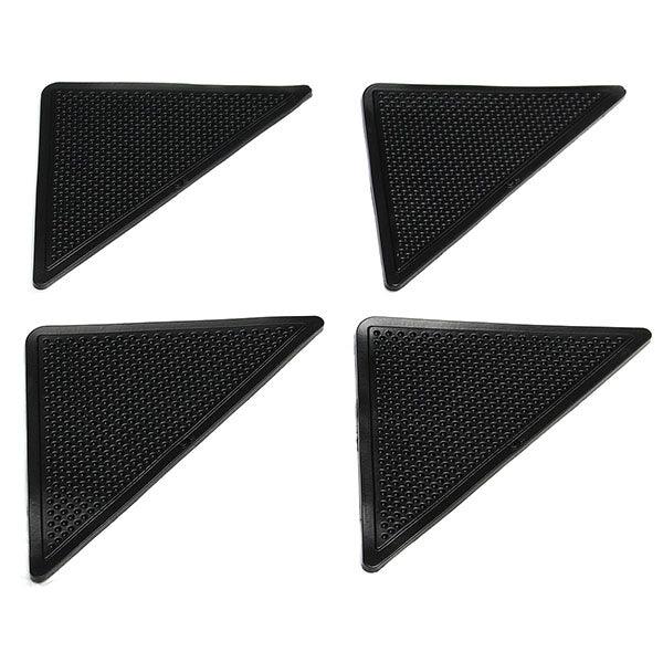 4pcs Anti Slip Coner Rubber Mat Trangle Non Slip Carpet Skid Grippers Rug