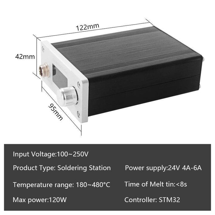 HANDSKIT T12 STM32 Soldering Station 5Pin OLED 1.3inch Display Adjustable Temperature Digital Electronic Welding Tools 180 ~ 480‚ÑÉ with T12-K T12-BL Soldering Tips