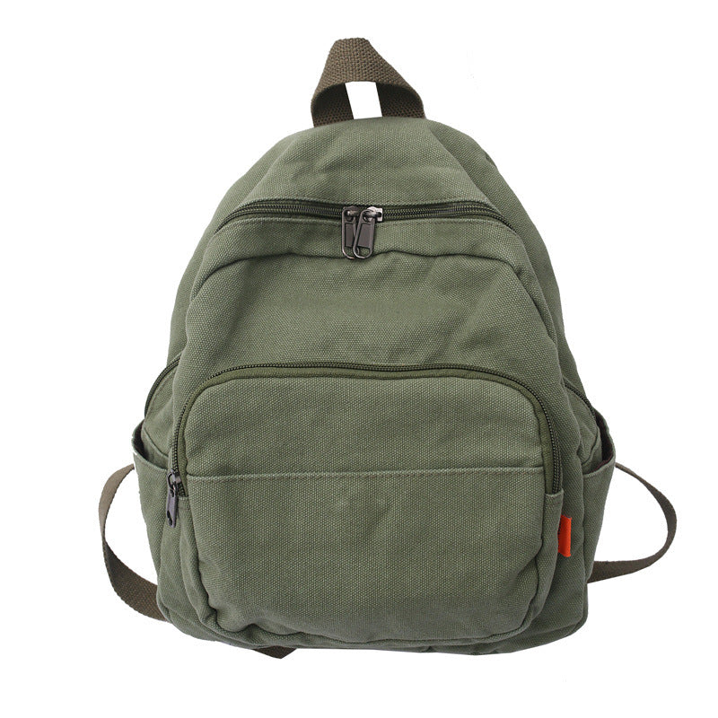 Student Retro Wash Canvas Casual Sen Series Backpack