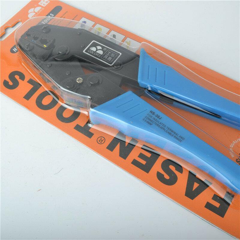 HS-25J 8Jaw Crimping Pliers For Insulated Terminals And Connectors Self-adjusting Capacity 0.5-2.5mm2 20-13AWG Hand Tools