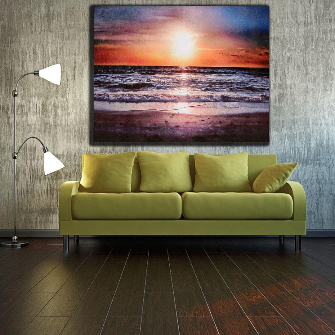 30*40 cm Sunset Beach Sofa Canvas Painting Wall Hanging Picture Canvas Home Office Wall Decoration no Frame