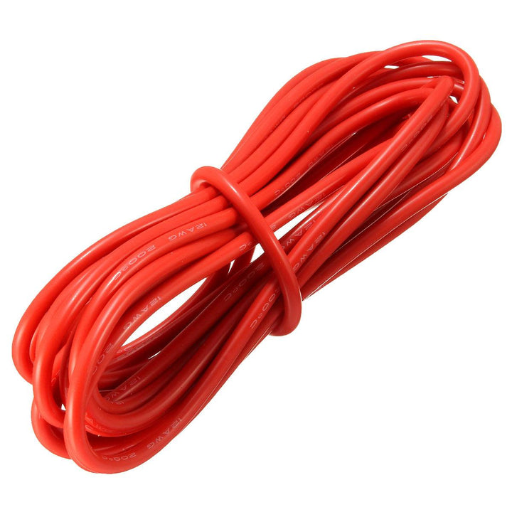 DANIU 5 Meter Red Silicone Wire Cable 10/12/14/16/18/20/22AWG Flexible Cable