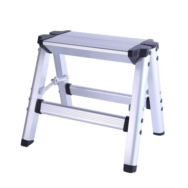 150KG Maximum Load 2 Step Stool Folding Ladder Anti Slip Safety Aluminium P