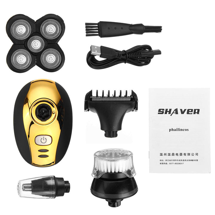 5 Head 4-in-1 Electrical Shaver Nose Hair Apparatus Trimmer