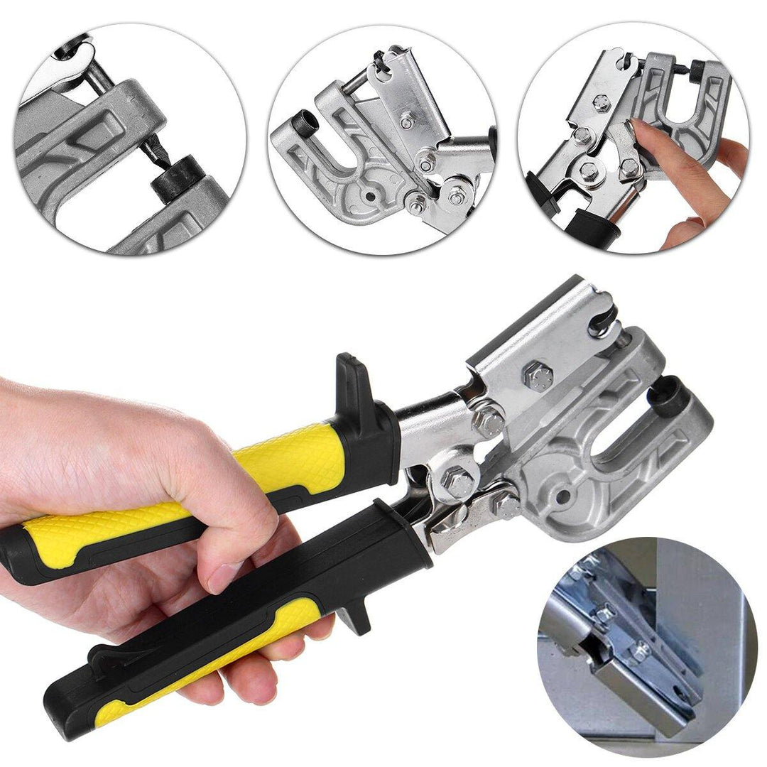 Carbon Steel 10 Inch Single Hand Keel Forceps Metal Punch Lock Drywall Hand Tool Stud Crimper