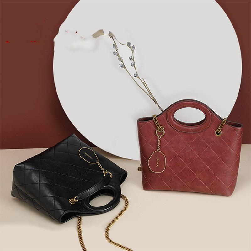 Bag Women 2021 New Fashion Ins Lingge Chain Bag Simple