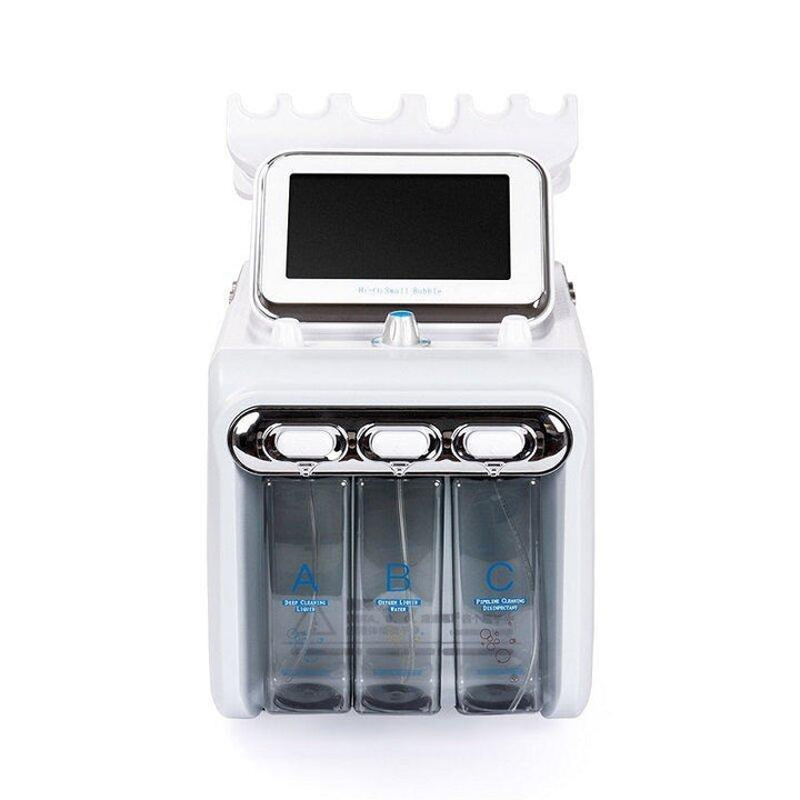 6 In 1 Oxygen Hydrogen Bubbles Water Dermabrasion Machine Deep Clean Machine Water Jet Hydro Diamond Facial Clean Dead Skin Removal Salon