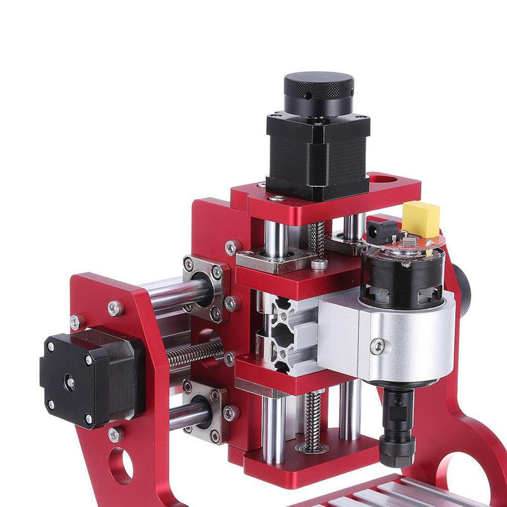 Red 1419 3 Axis Mini DIY CNC Router Standard Spindle Motor Wood Carving Engraving Machine Milling Engraver Woodworking