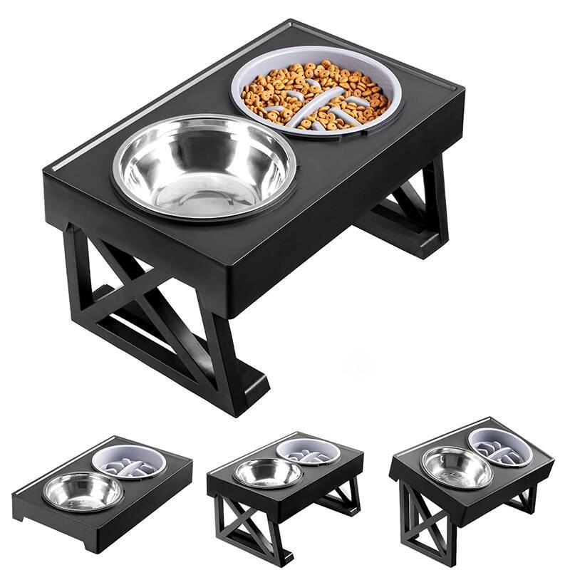 Dog Double Elevated Bowls Stand