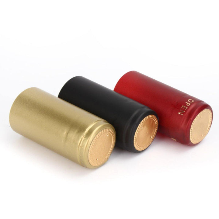 100Pcs Heat Shrink Cap PVC Tear Tape Wine Bottle Seal Ring Cover