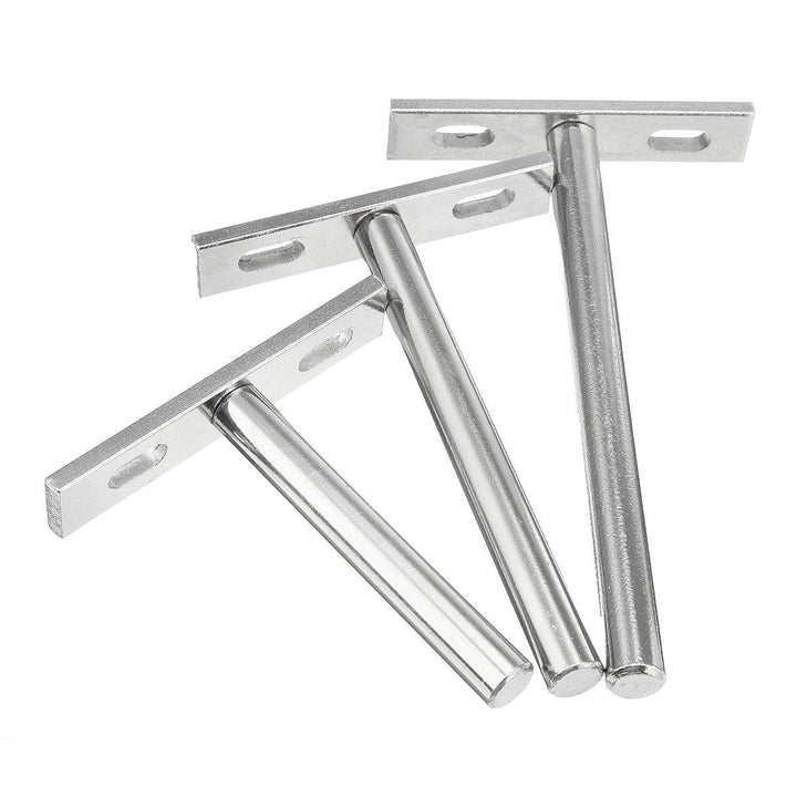 10Pcs Concealed Floating Hidden Shelf Support Metal Brackets 3/4/5 Inch