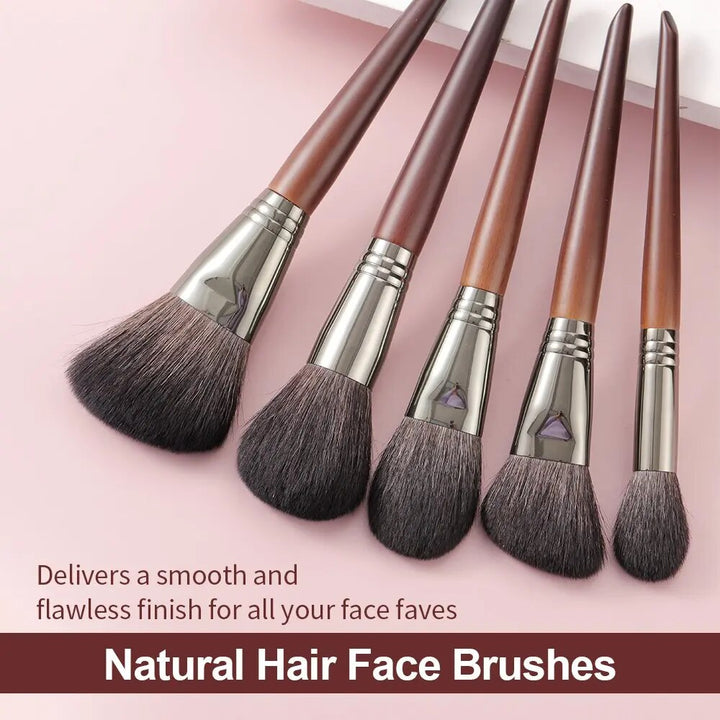 Natural Makeup Brushes Set: 24-Piece Eyeshadow Brush Kit