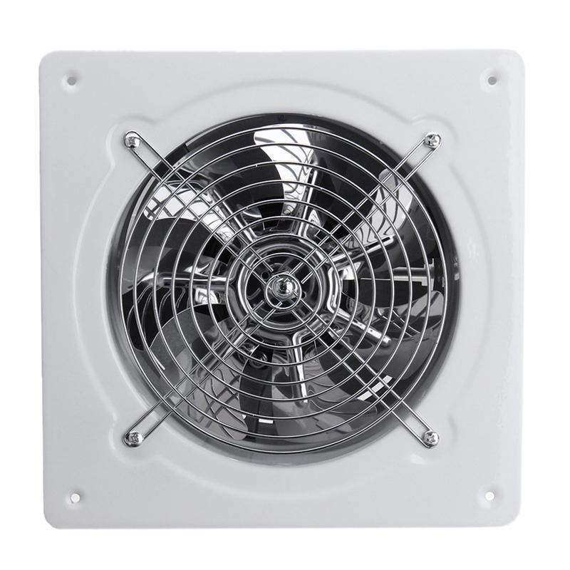 110/220V 60W 2800r/min 8inch Exhaust Fan Wall Mounted Blower Bathroom Kitchen Air Vent Ventilation Extractor