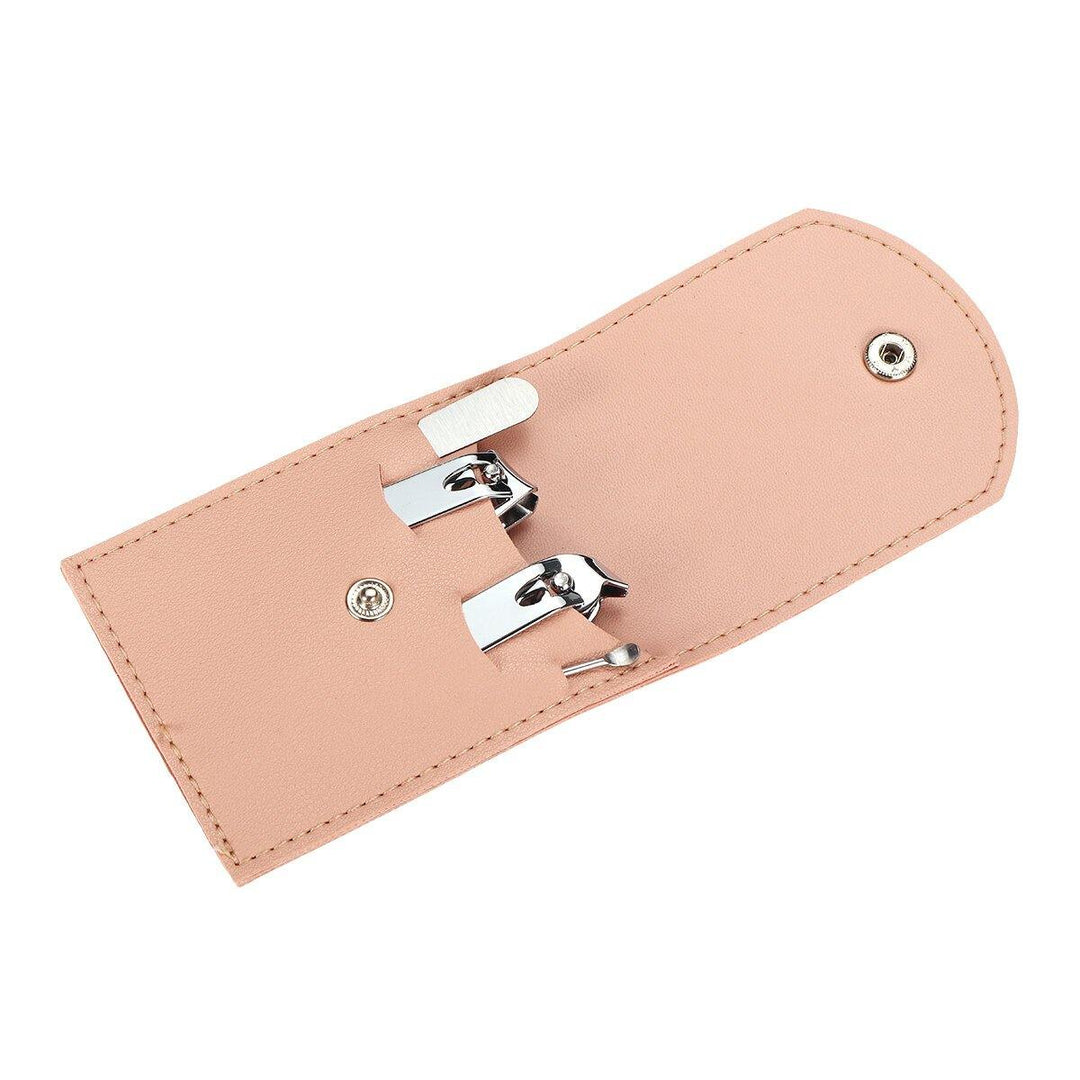 4Pcs Rose Gold Manicure Set Nail Clipper Set Decoration Nail Set