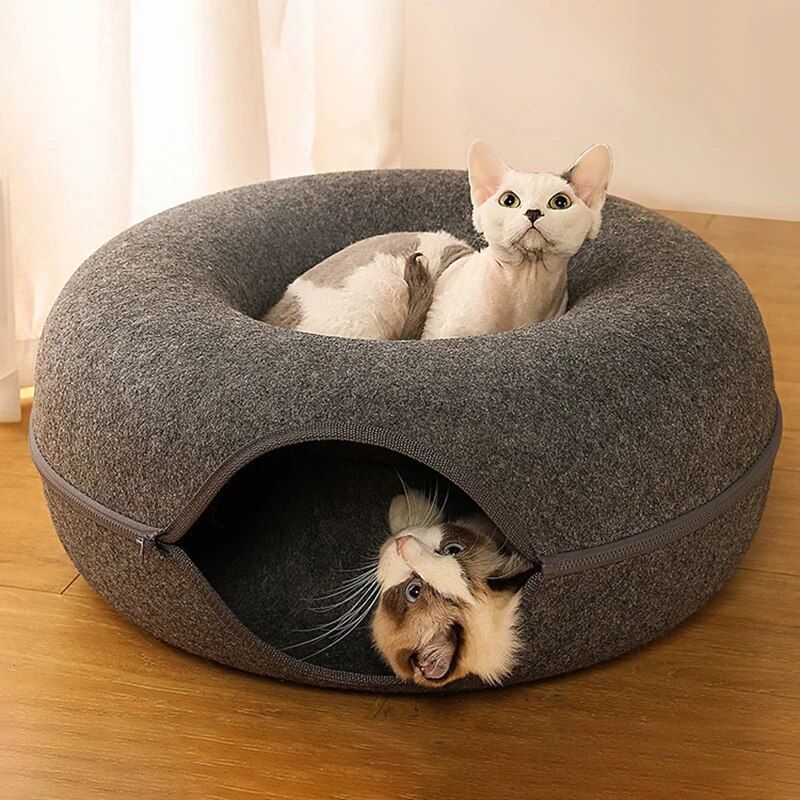 Donut Cat Bed for 2 Cats