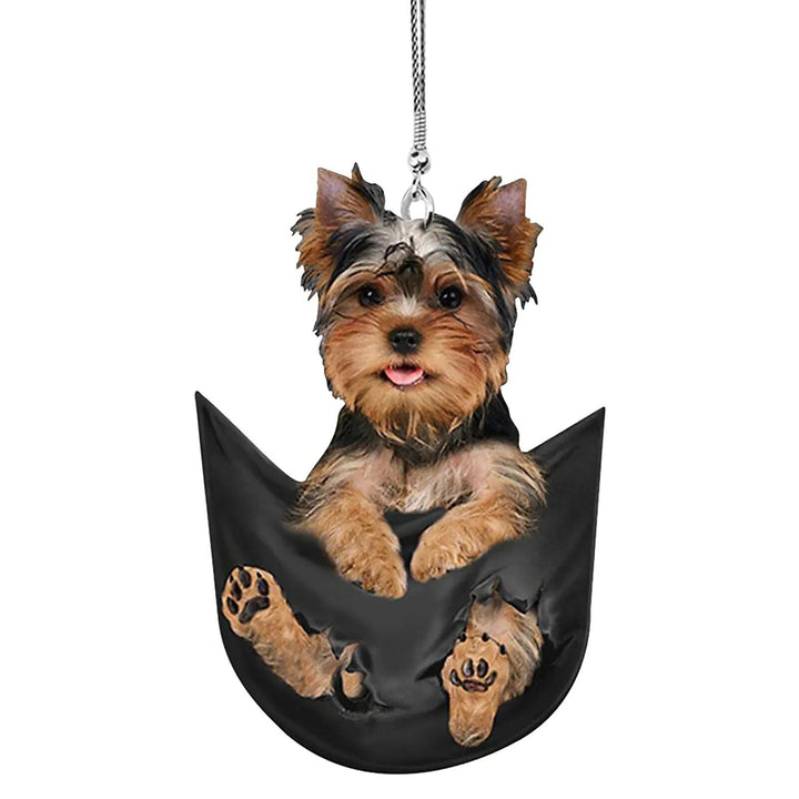 Mini Puppy Car Pendant