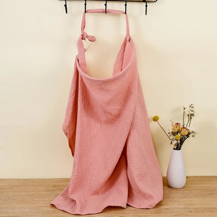 Breathable Muslin Cotton Nursing Cover for Privacy & Comfort