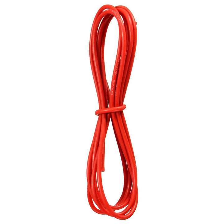 DANIU 2 Meter Red Silicone Wire Cable 10/12/14/16/18/20/22AWG Flexible Cable