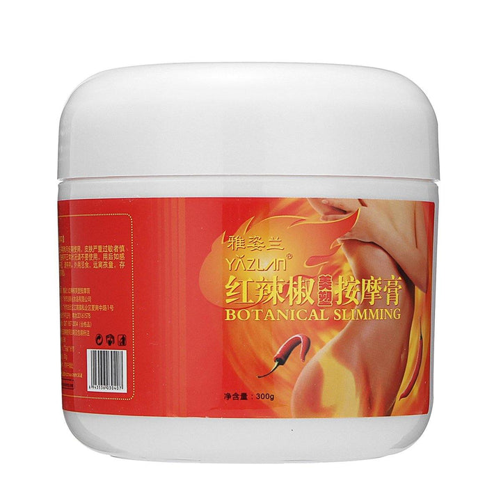 300g Red Chili Slimming Cream Portable Body Waist Slimming Fat Burner Anti-Cellulite Cream