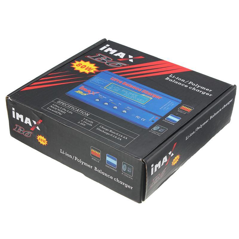 iMAX B6 80W 6A Lipo Battery Balance Charger with Power Supply Adapter