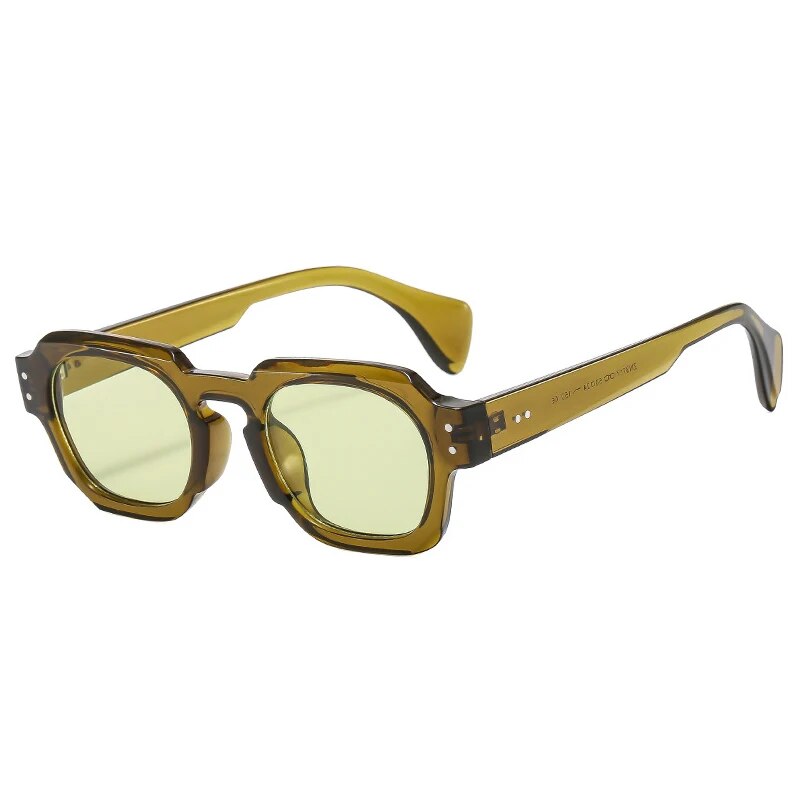 Vintage Square Sunglasses with UV400 Protection