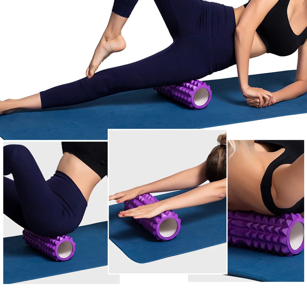 Compact Fitness Yoga Foam Roller – Eco-Friendly, Multi-Use Massage & Exercise Tool