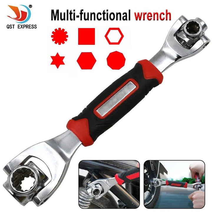 8-in-1 Multifunctional Rotating Socket Wrench - Universal, Non-Slip Grip Tool