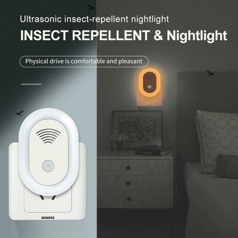 3PC Outdoor Mosquito Killer Lamp Ultrasonic Rodent And Insect Repellent Frequency Conversion Insect Repellent Mini Home Night Light