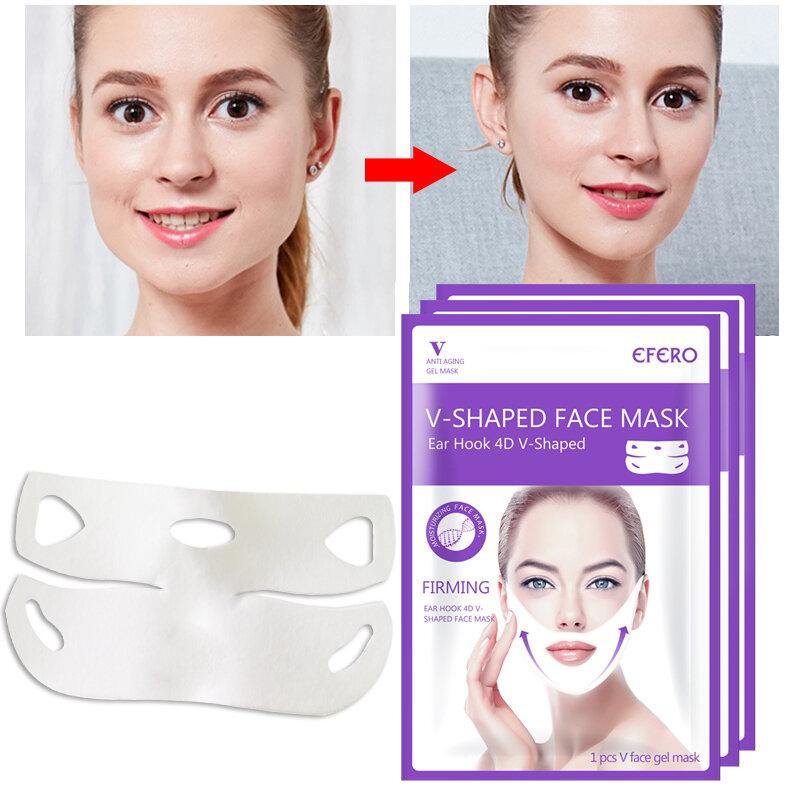 Lifting Face Masks V Shape Face Slim Chin Check Neck Lift Peel-off Mask V Shaper Face Slimming Bandage Skin Care