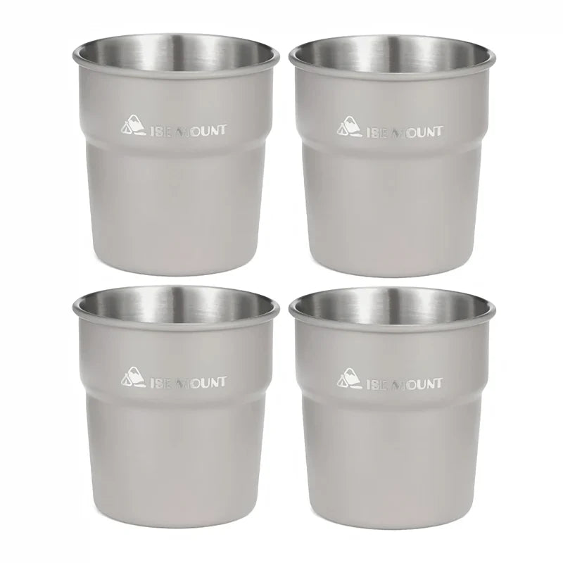 Portable 300ml Stainless Steel Camping Cup