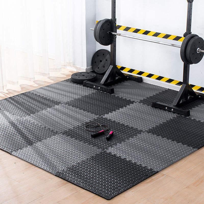 30x30cm Leaf Pattern Gym Mats - 12PC Non-Slip, Thick Fitness Floor Set