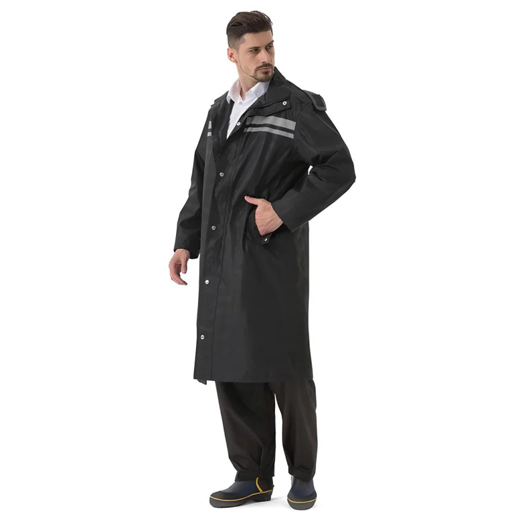 Men's Long Waterproof Raincoat