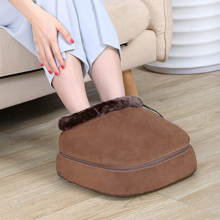 2 IN 1 Unisex Velvet Electric Heated Foot Massager