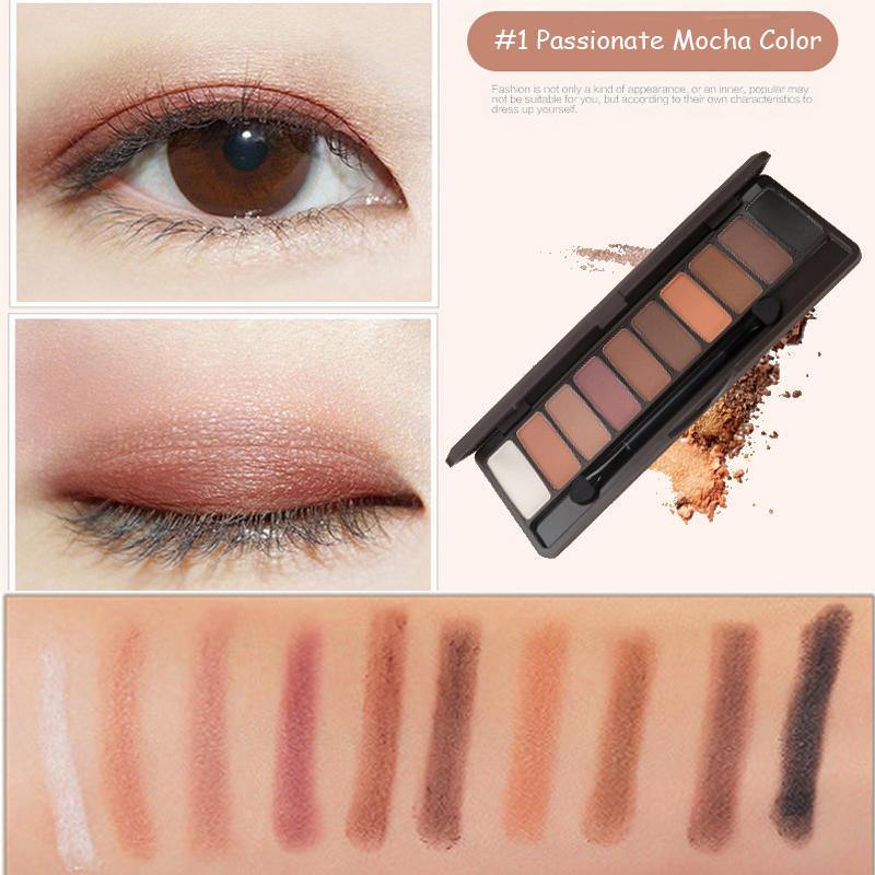 10 Colors Eye Shadow Palette Set Glitter Shimmer Long Lasting Waterproof - MRSLM