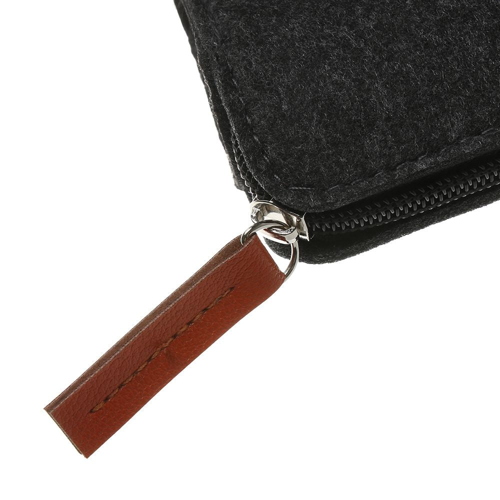 Multifunctional Wool Felt Cloth Zipper Glasses Case Bag