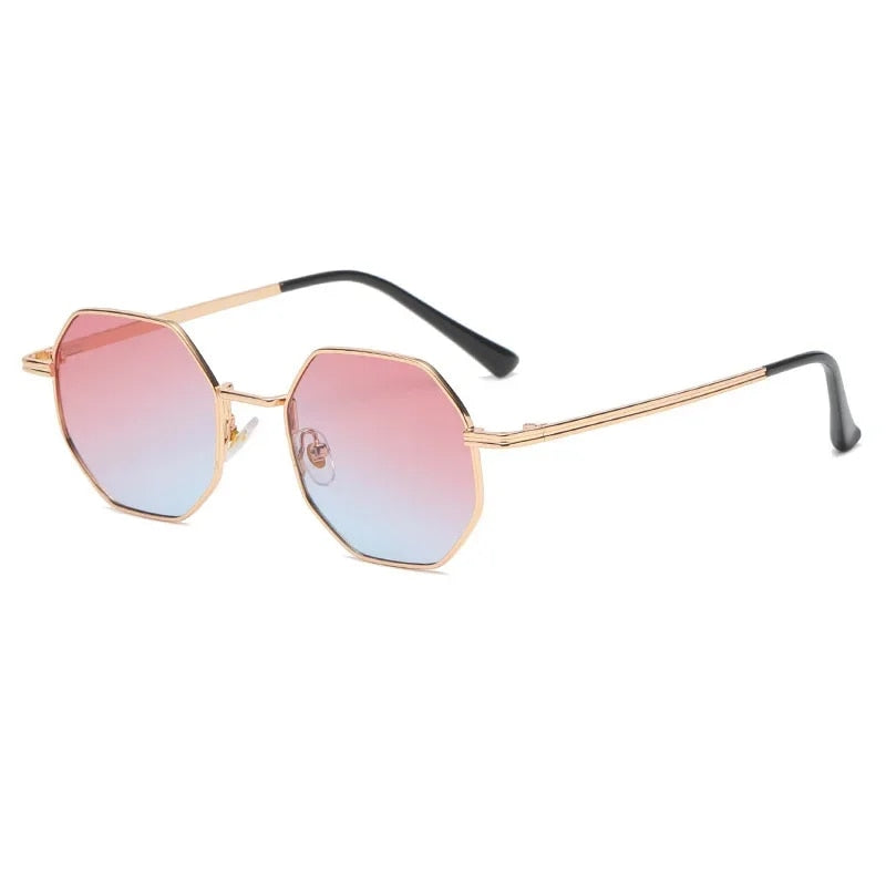 2023 Fashion Polygonal Metal Sunglasses for Women