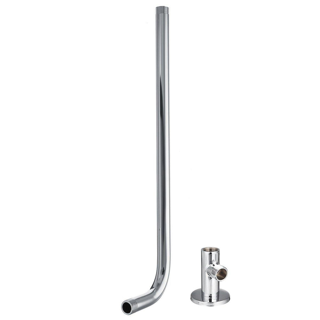 49cm Stainless Steel Wall Shower Head Extension Pipe Long Arm Mounted Bathroom