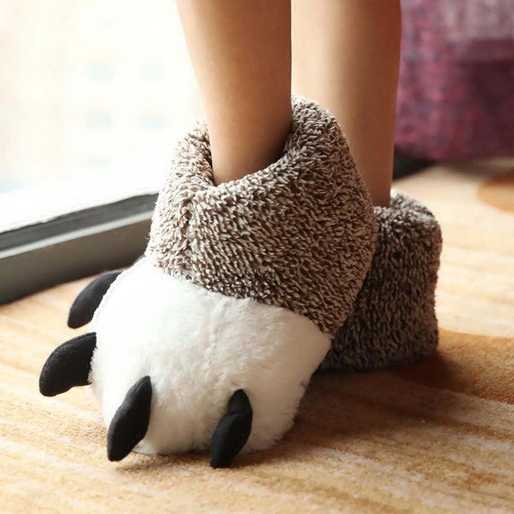 Cute Animal Bag And  Plush Slippers