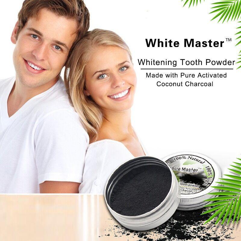 10g  White Maste Activated Carbon Coconut Shell To Tartar Smoke Stain Teeth Whitening Powder