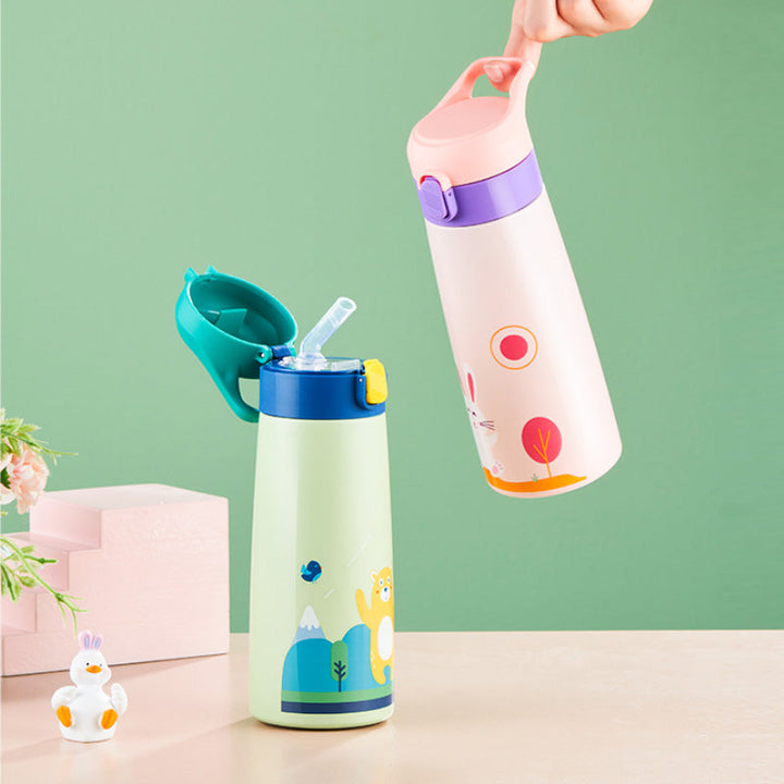 Kid-Friendly Cartoon Stainless Steel Thermal Mug