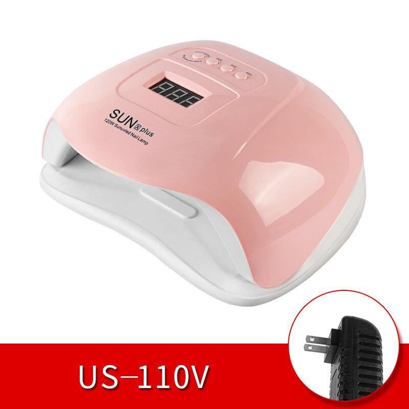 120w Nail Light Therapy Machine Quick-drying Painless Nail Polish Glue Baking UV Lamp - MRSLM