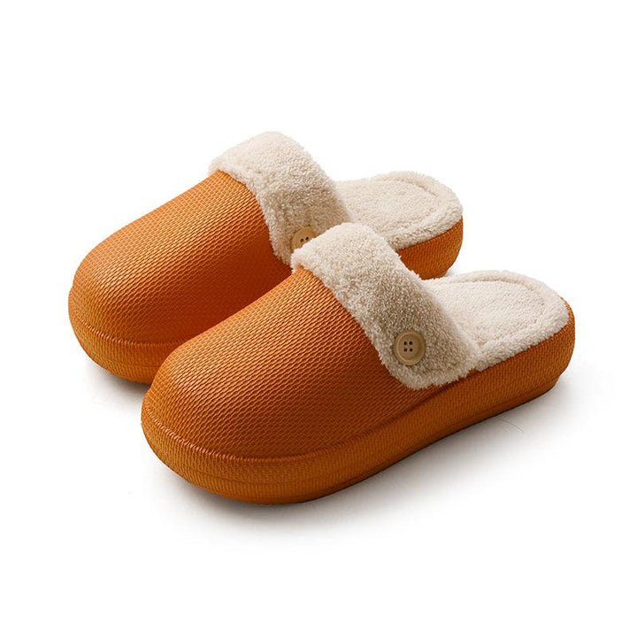 Home Household Couple Non-slip Cotton Slippers