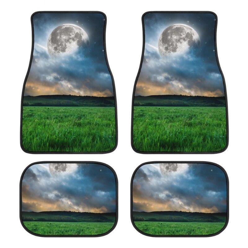 Anime Moon-Inspired Car Floor Mat Set ‚Äì Full Set for Front and Rear (Universal Fit)