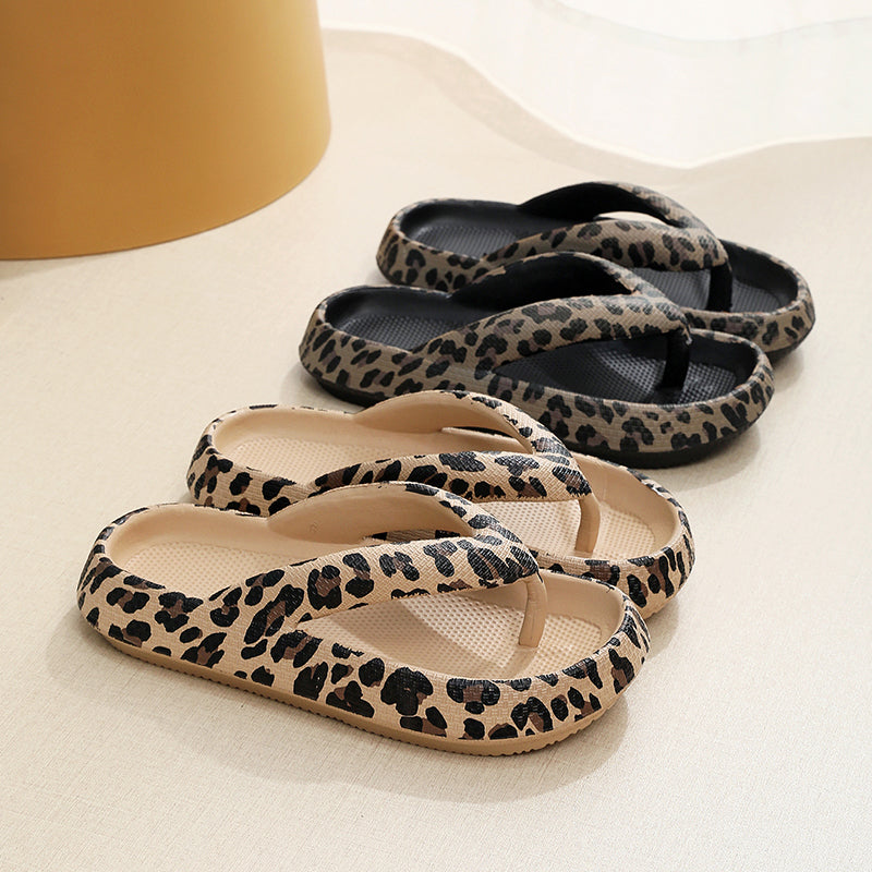 Summer Women Comfort Leopard Print Flip-Flop Sandals