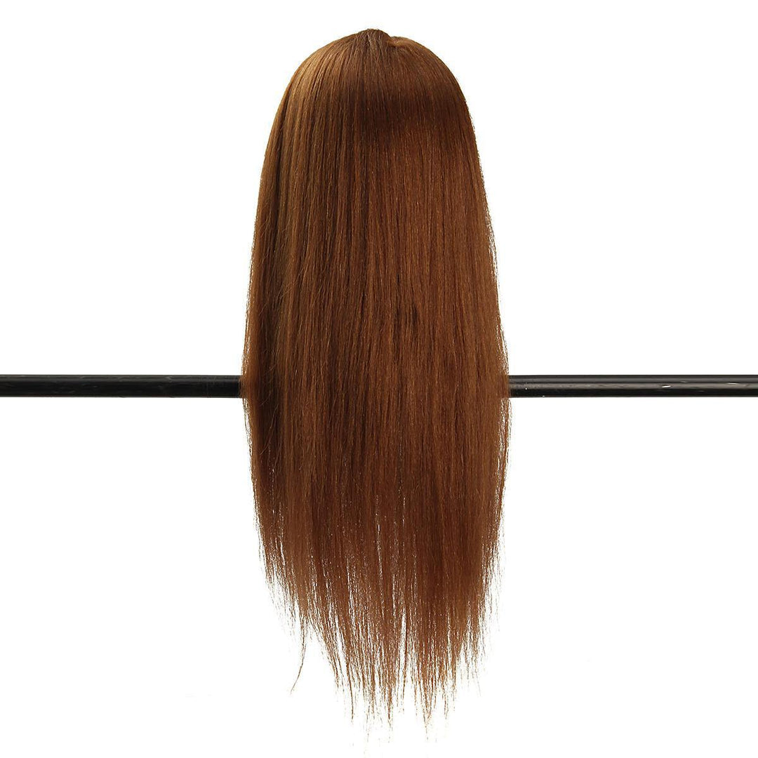 24'' 100% Human Hair Practice Mannequin Head Hairdressing Train Model+Clamp